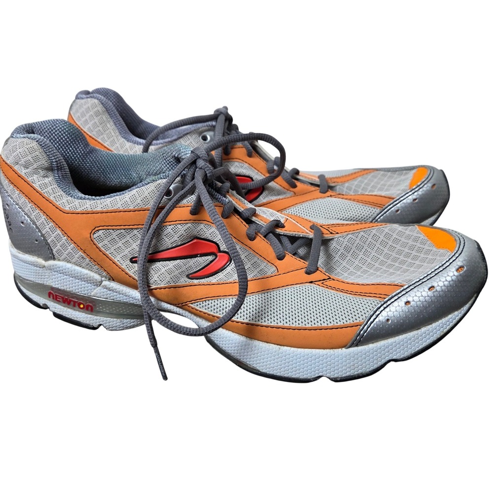 Newton Sir Isaac Running Shoes Mens 11.5‎ Forefoot Trainer Gray Orange